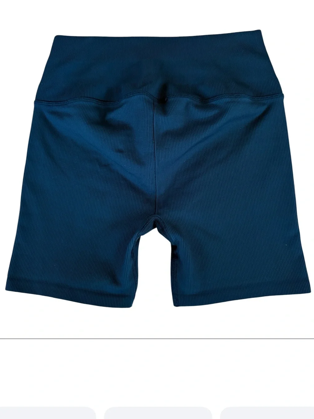 Alo Yoga 5” Seamless Ribbed Favorite Shorts Navy Size S